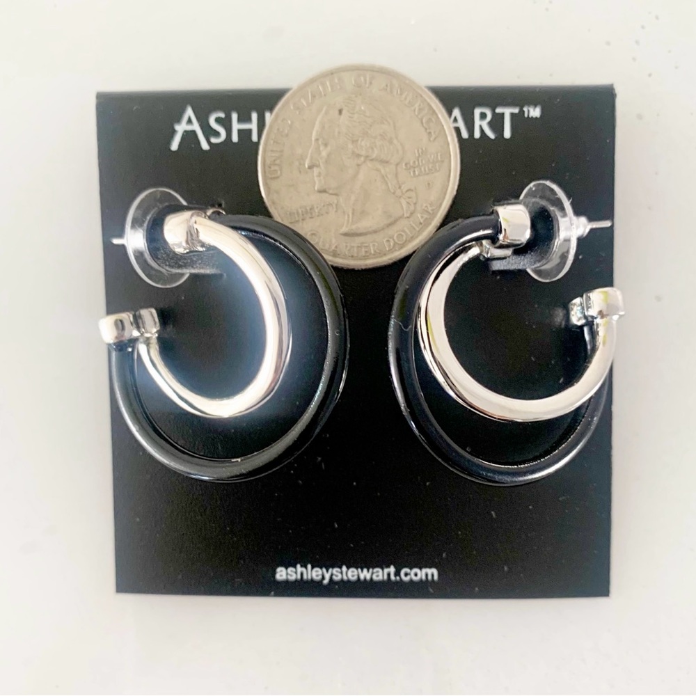 Ashley Stewart Women’s Double Hoop Earrings